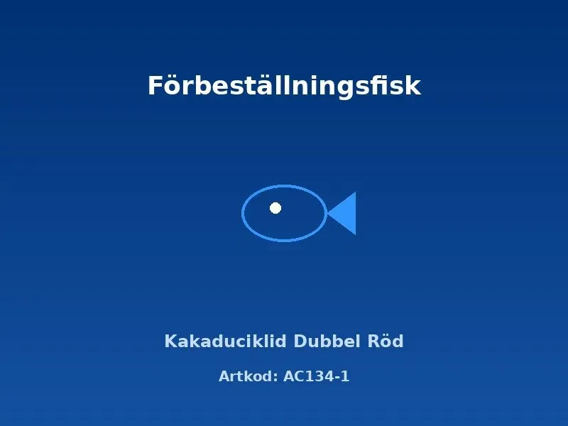 Näsets Kakaduciklid Dubbel Röd 3–4 cm dvärgciklid
