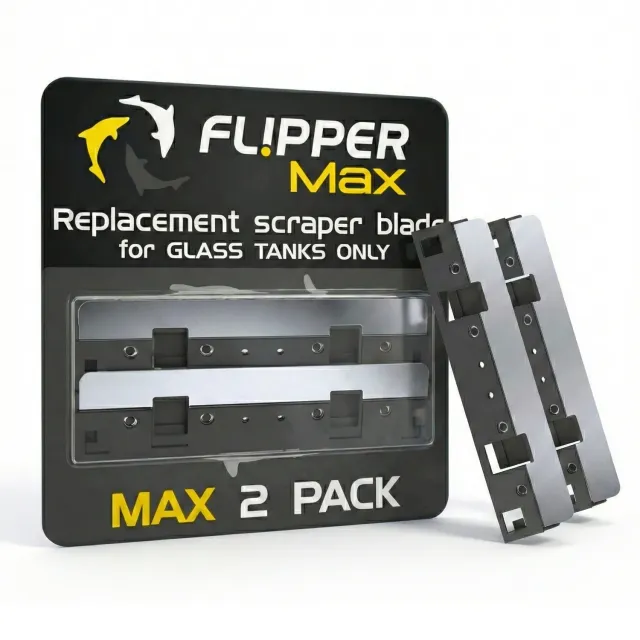 Flipper Max reservblad rostfritt 2-pack glas