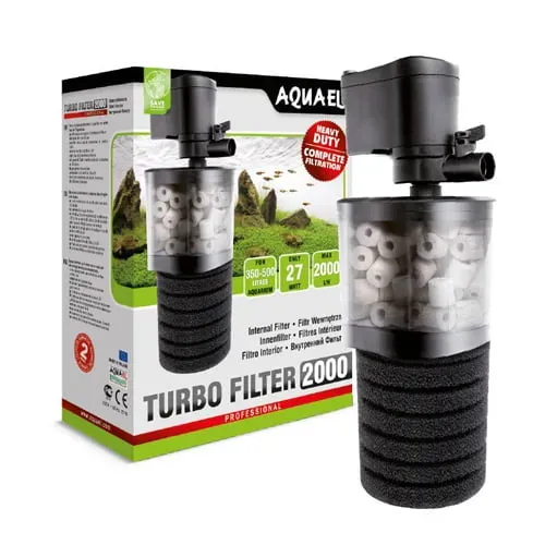 Akvarievalvet Turbo 2000 innerfilter 2000 l/h 500L