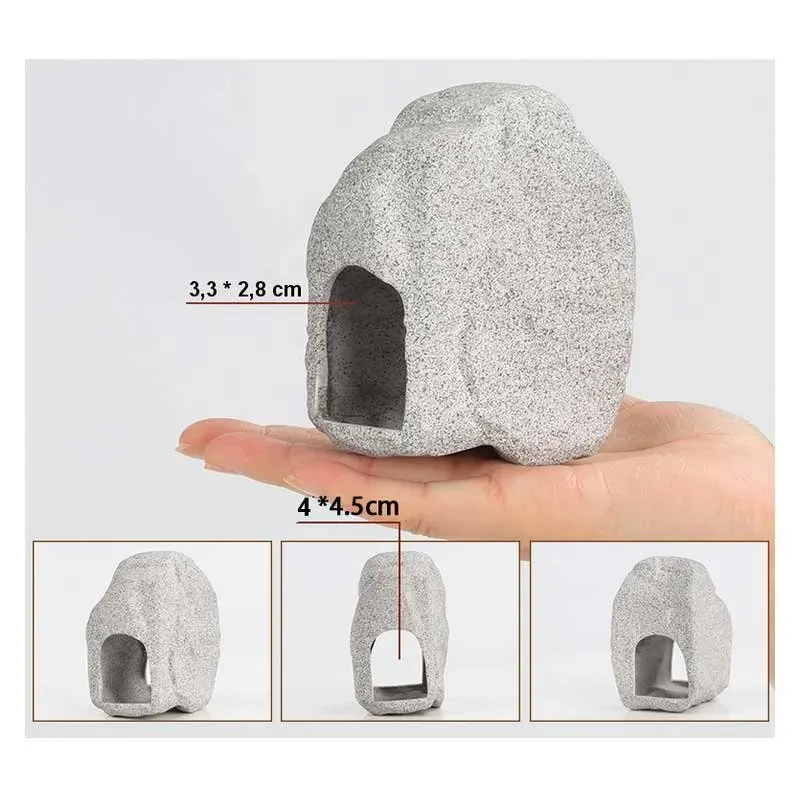 Näsets Ciklidhobby Stengrotta dekoration 7,5 cm 2 ingångar