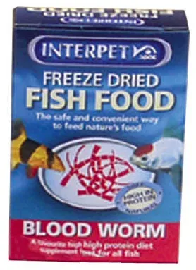 Interpet Bloodworm frystorkat foder 4 g protein