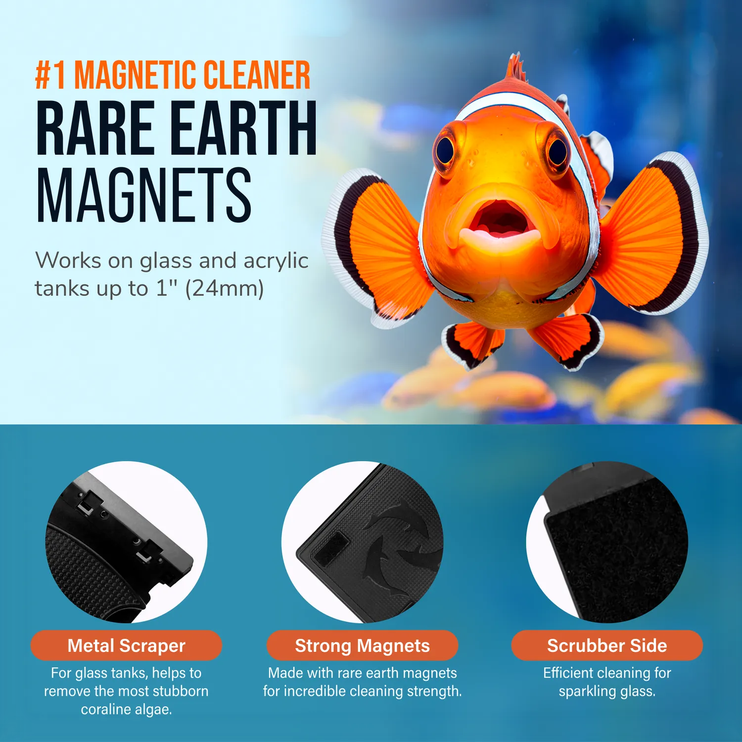 Flipper Float Standard magnetisk algrengörare 12mm