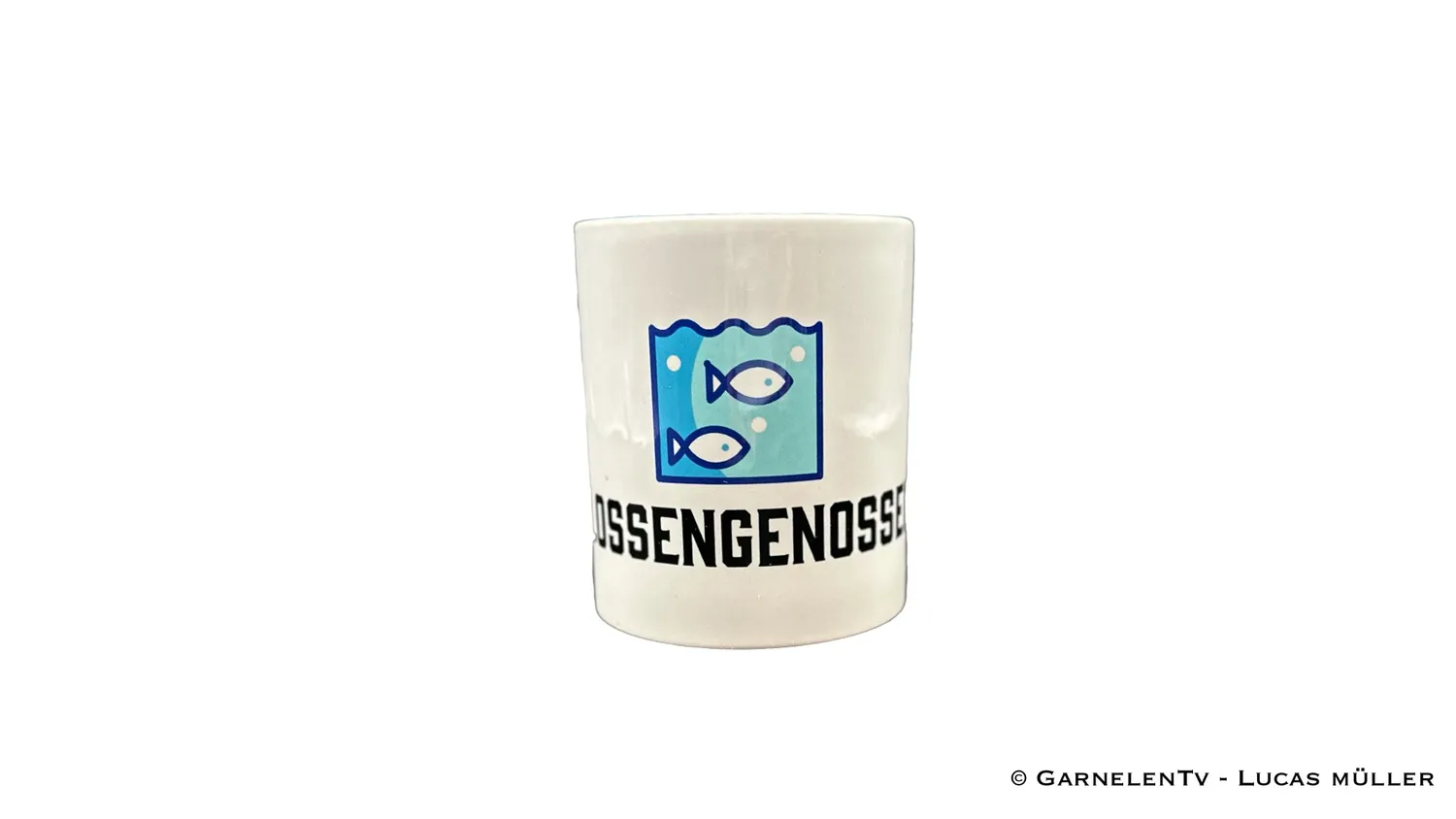 Garnelen TV Flossengenossen mugg 300 ml keramik