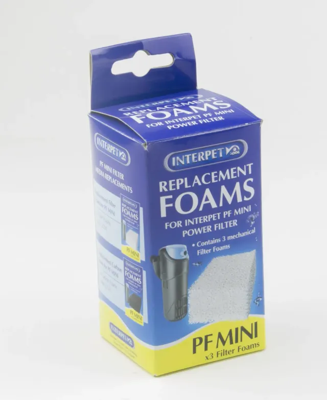 Interpet PF Mini filtermatta innerfilter 3-pack vit