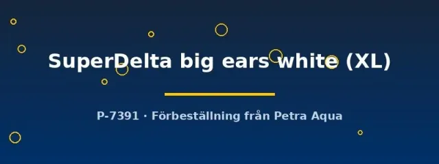 Näsets Ciklidhobby SuperDelta Big Ears kampfisk hane vit XL