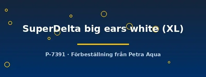 Näsets Ciklidhobby SuperDelta Big Ears kampfisk hane vit XL