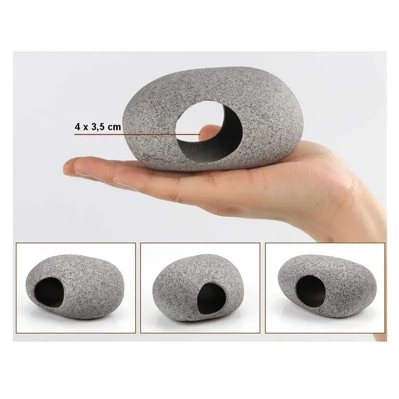 Näsets Ciklidhobby Stengrotta 11 cm keramikgrotta 2 ingångar