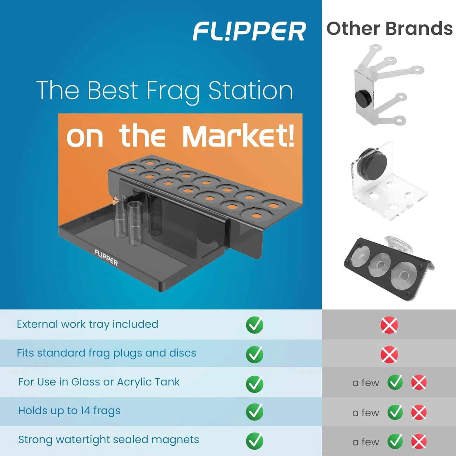 Flipper Magnetic Frag Station fragrack 14 svart/blå