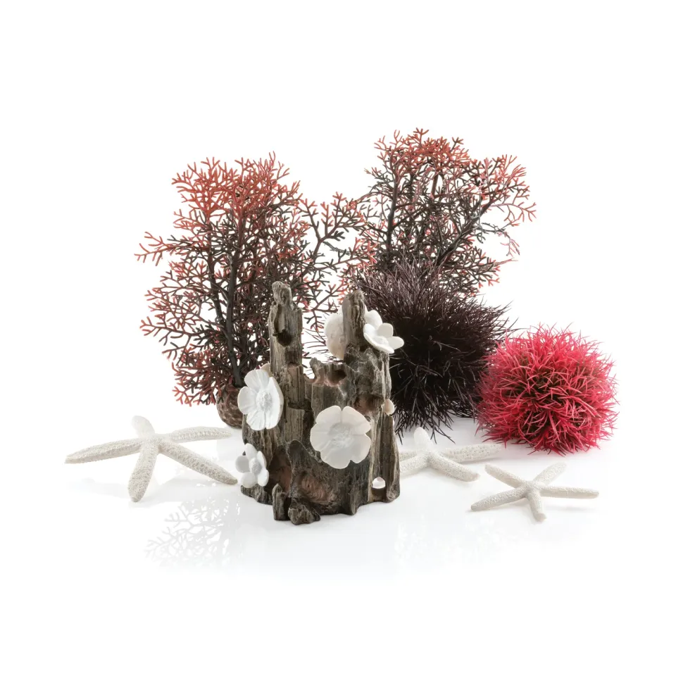biOrb Red Forest dekorationsset röd 15 liter akvarium
