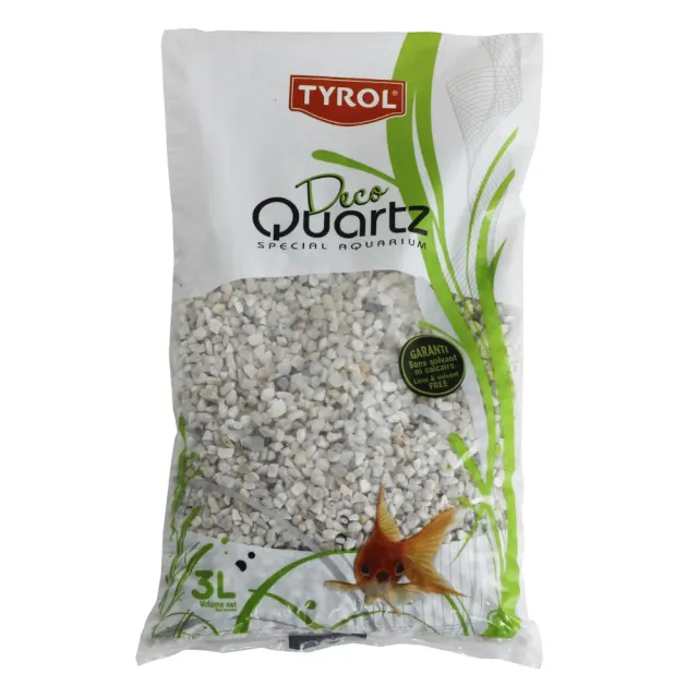 Näsets Ciklidhobby Deco Quartz White akvariegrus 3–8 mm 3 l