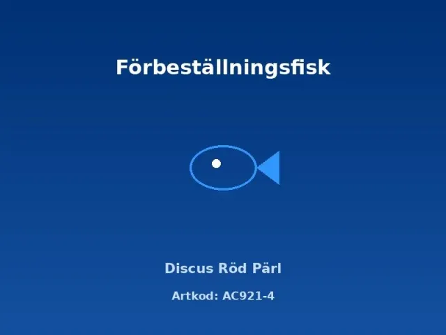 Näsets Discus Röd Pärl ciklid 8 cm akvariefisk
