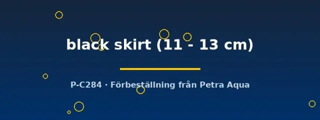 Carassius auratus Black Skirt slöjstjärt 11–13 cm