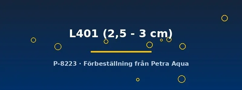 Näsets Ciklidhobby L401 mal 2,5–3 cm för sällskapsakvarium