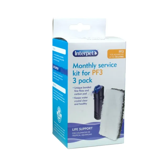 Interpet PF3 Floss & Carbon Bonded 3-pack filtermedia
