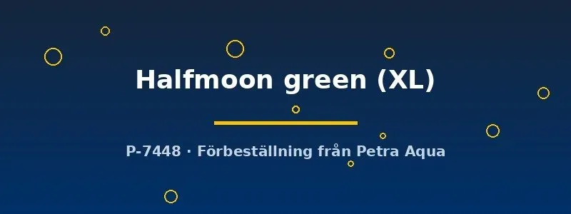 Betta spl. Halfmoon green kampfiskhona XL