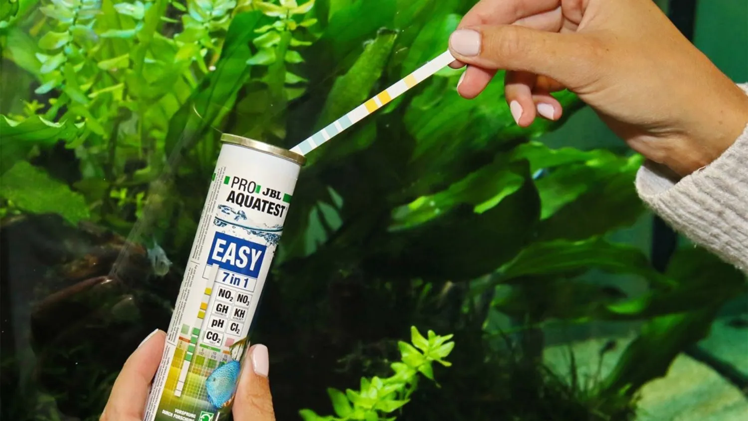 JBL ProAquaTest Easy 7in1 teststickor 50-pack klor pH