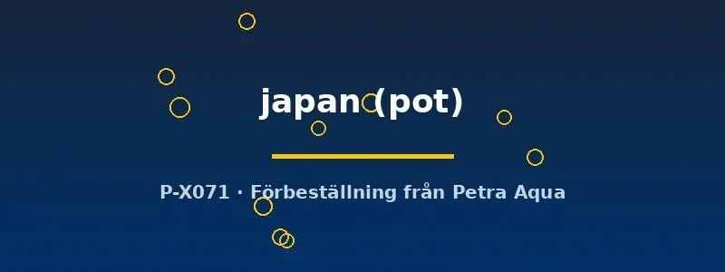 Näsets Hydrocotyle Japan akvarieväxt pot tätmatta
