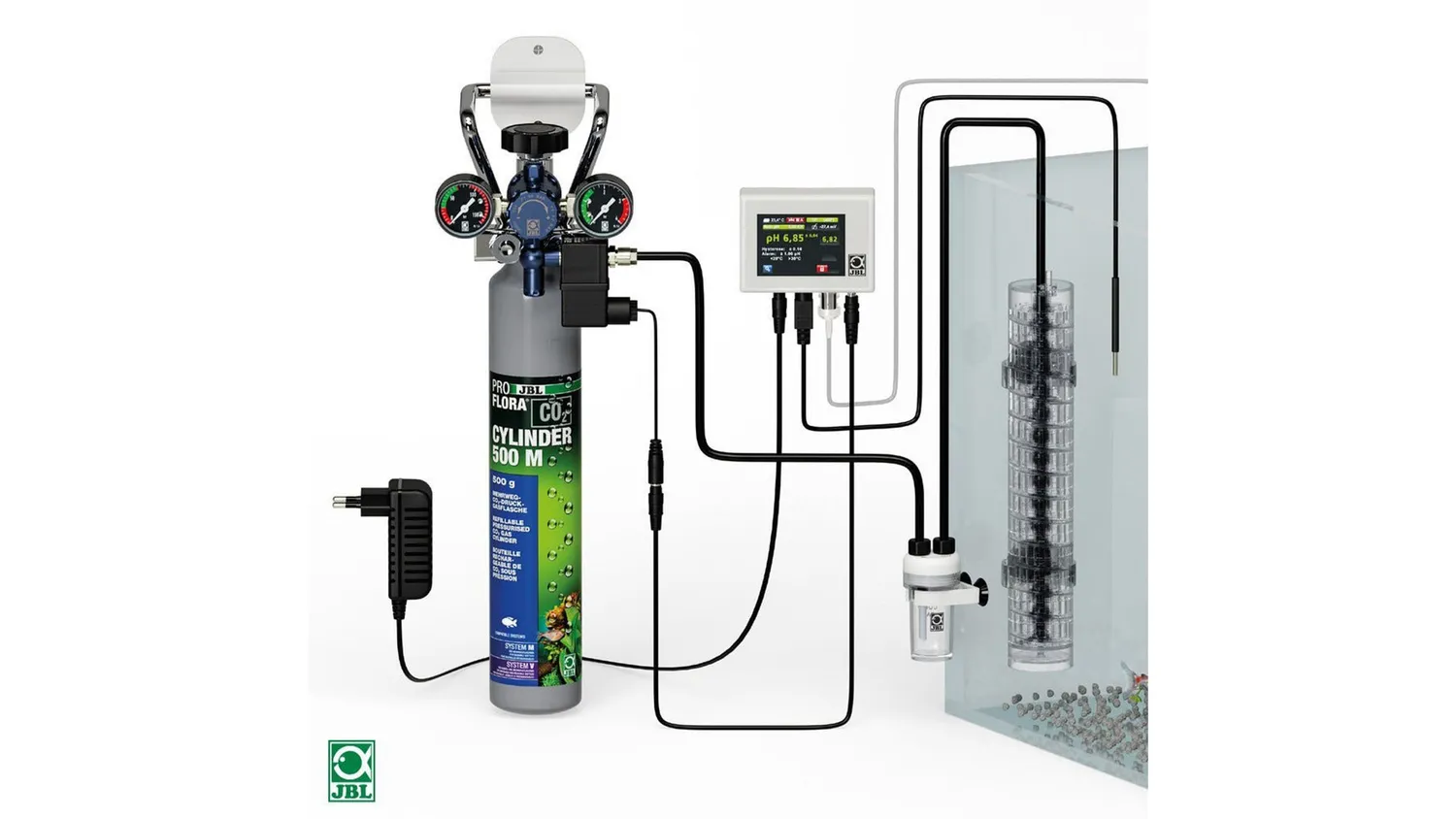 JBL PROFLORA CO2 Professional Set M CO2-anläggning 40–600 L