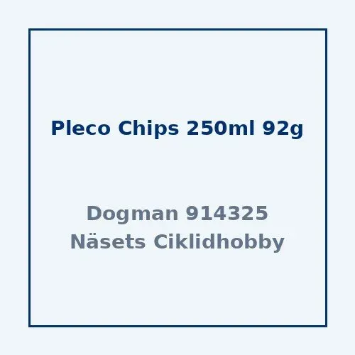 Sera Pleco Chips fiskfoder sugmal 250 ml 92 g