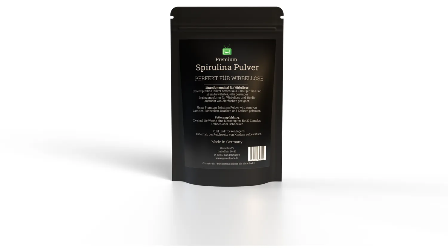 GarnelenTv Premium spirulinapulver räkfoder 25 g