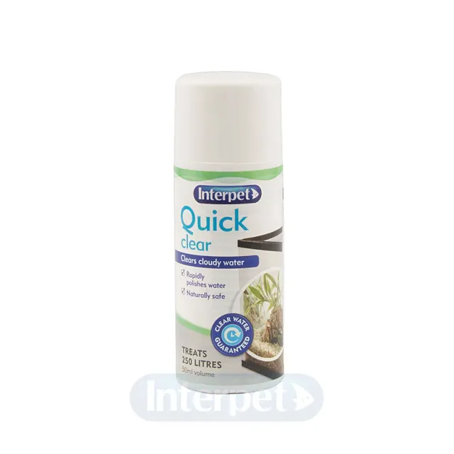 Interpet Quick Clear vattenklarare 50 ml mot grumligt vatten