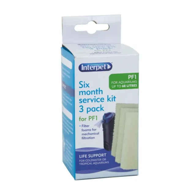 Interpet PF1 filtermatta innerfilter 4-pack vit
