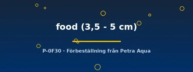 Näsets Ciklidhobby live fish food foderfisk 3,5–5 cm levande