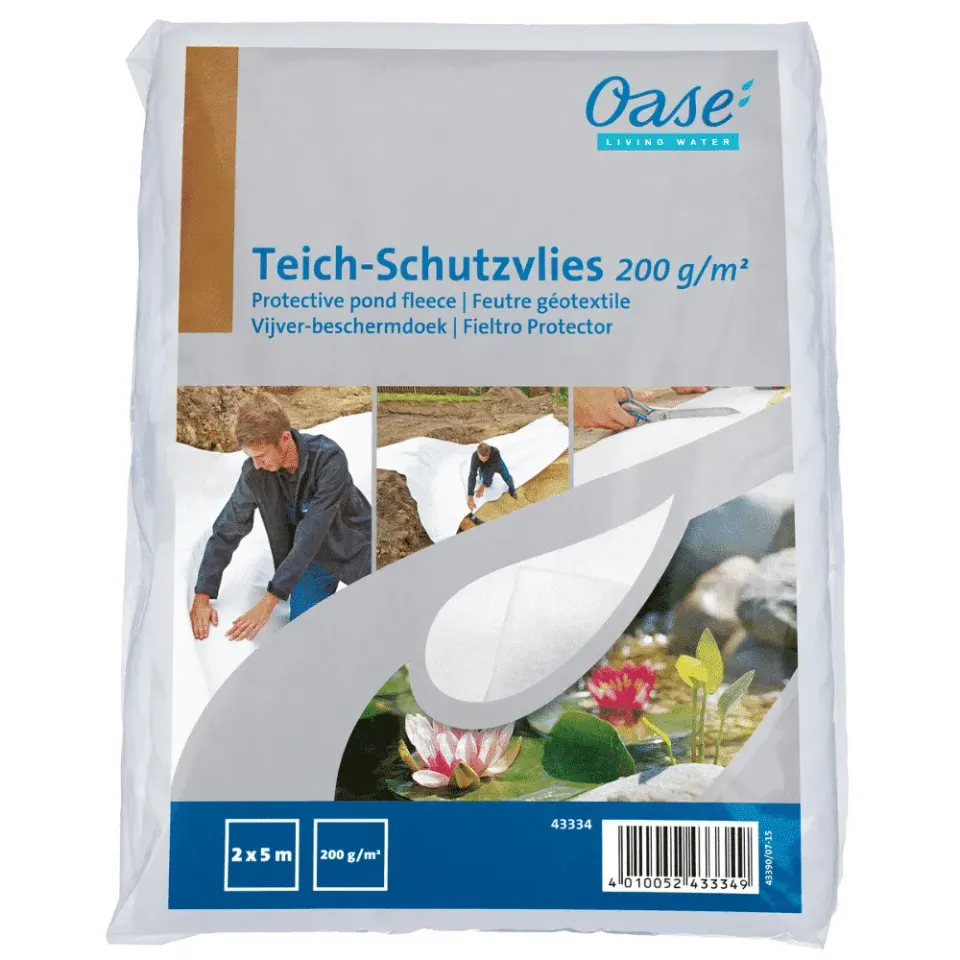 Skyddande dammfleece 200 g/m² 2x5 m PET underlag
