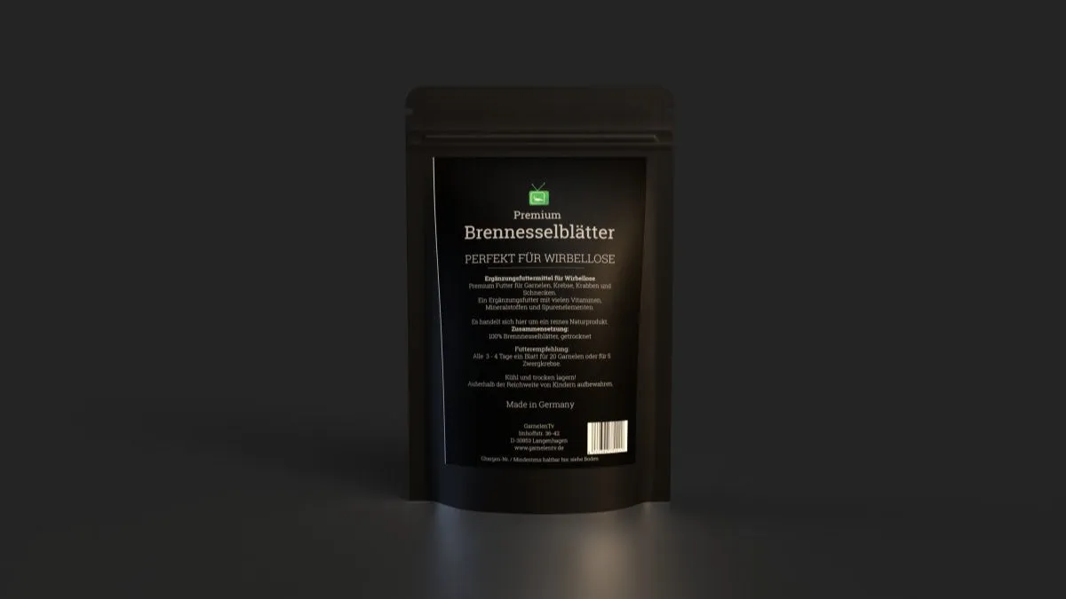 GarnelenTv Premium brännässelblad räkfoder naturligt