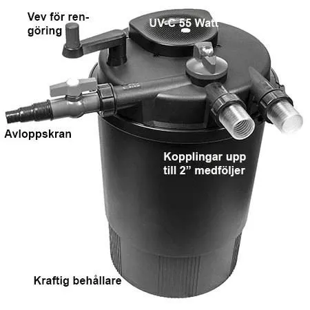 Näsets Ciklidhobby BioClear XL 30000 tryckfilter 55W UV-C