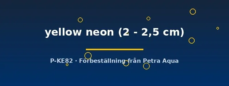 Neocaridina Yellow Neon 2–2,5 cm akvarieräka gul