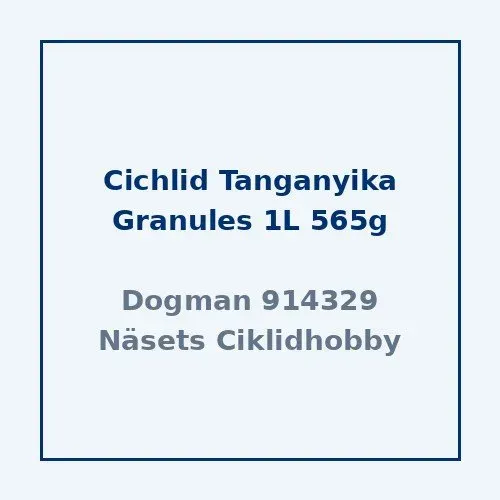 Sera Cichlid Tanganyika Granules fiskfoder 1L 565g