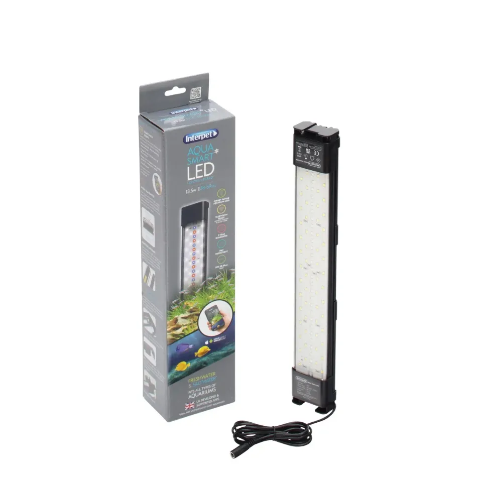 Interpet Aqua Smart LED 13,5W akvariebelysning 38-59 cm Bluetooth
