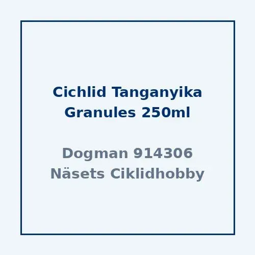 Sera Cichlid Tanganyika Granules fiskfoder 250 ml vegetabiliskt