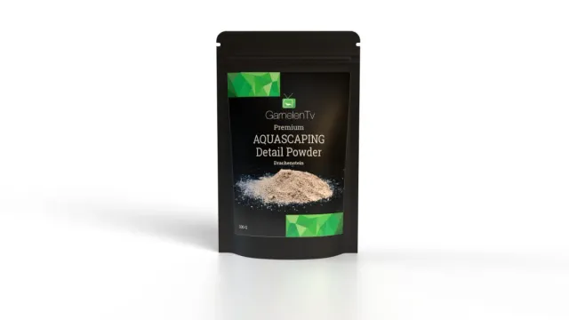 GarnelenTv drachenstein pulver aquascaping detalj
