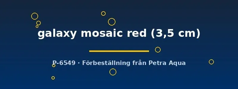 Näsets Ciklidhobby Galaxy Mosaic Red Poecilia guppy par 3,5 cm