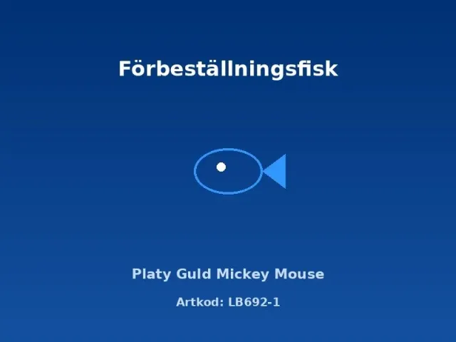 Näsets Ciklidhobby Platy Guld Mickey Mouse akvariefisk 3 cm