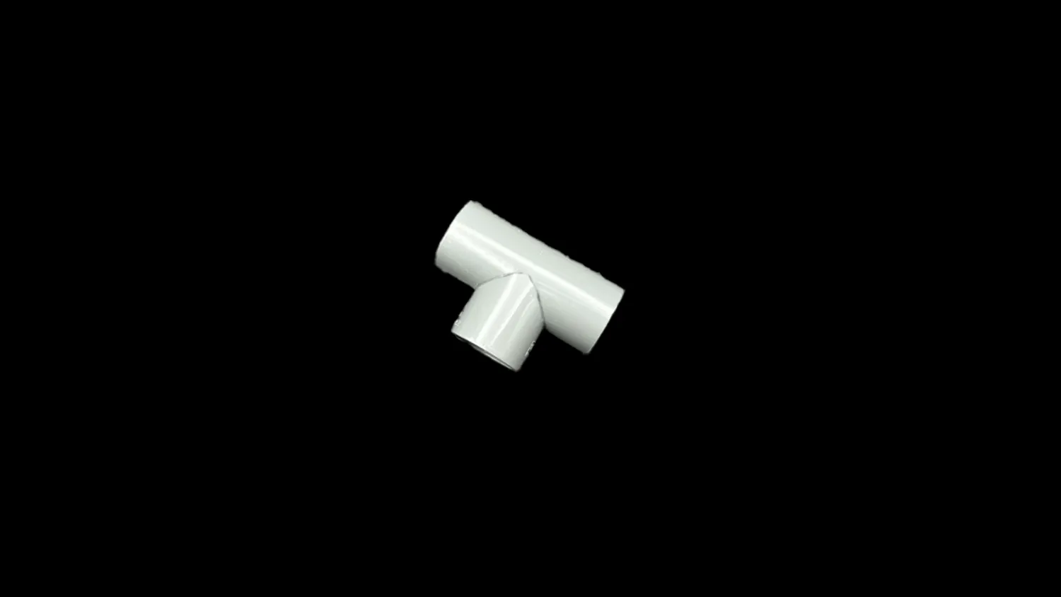 Garnelen TV PVC-U T-koppling 20 mm grå 90 grader