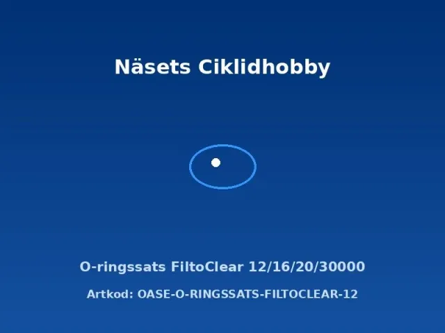 Näsets Ciklidhobby FiltoClear o-ringssats 12/16/20/30000 original