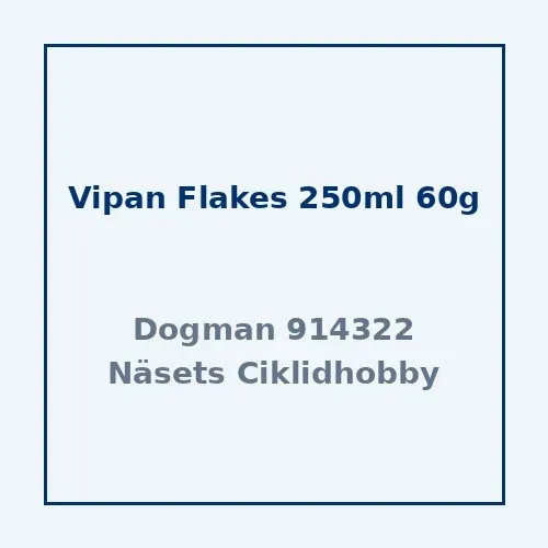 Sera Vipan Flakes flingfoder 250 ml 60 g dagligt