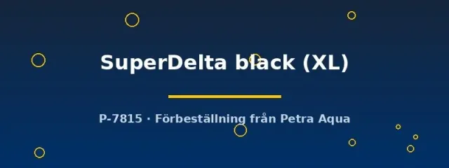 Näsets Betta SuperDelta Black kampfisk hane XL svart