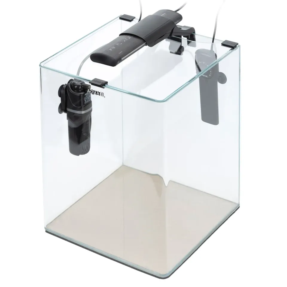 Aquael OptiBent Set Svart akvarium 19L böjt