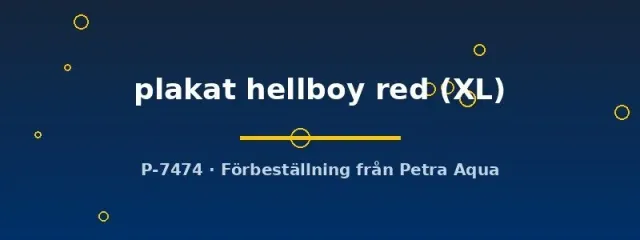 Näsets Ciklidhobby Betta spl plakat hellboy red kampfisk hona XL
