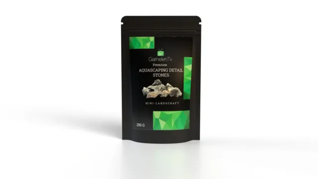 Garnelen TV Mini Landschaft akvariesten 250 g grå