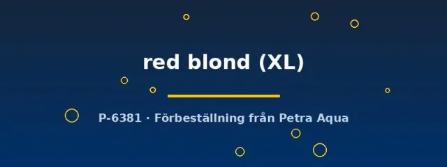 Guppy red blond hane XL akvariefisk röd