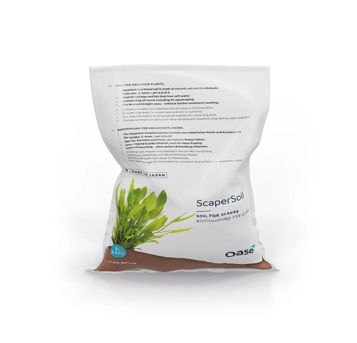 Oase ScaperLine Soil 9 l akvariejord brun