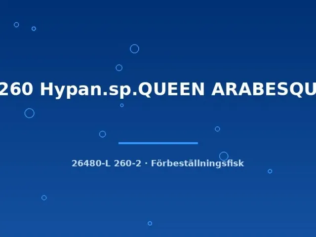 Näsets Ciklidhobby L260 Queen Arabesque mal 6–8 cm mönstrad
