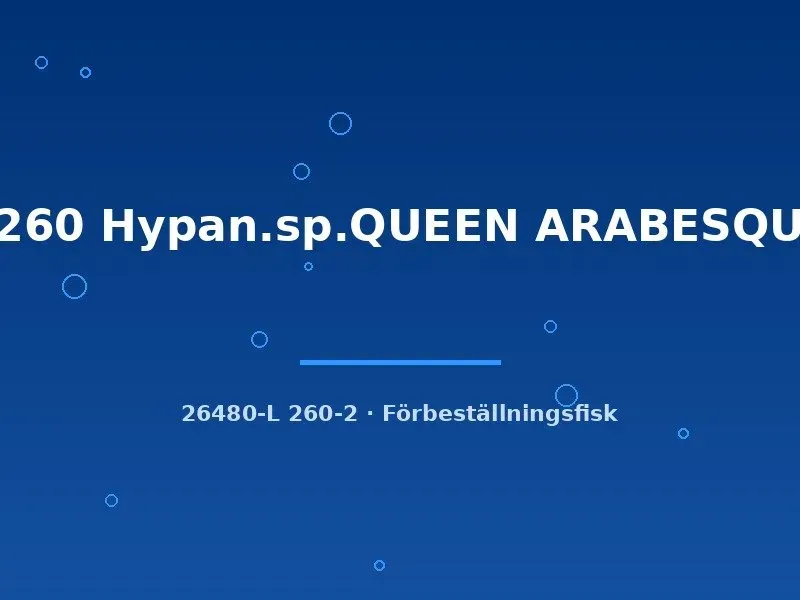 Näsets Ciklidhobby L260 Queen Arabesque mal 6–8 cm mönstrad