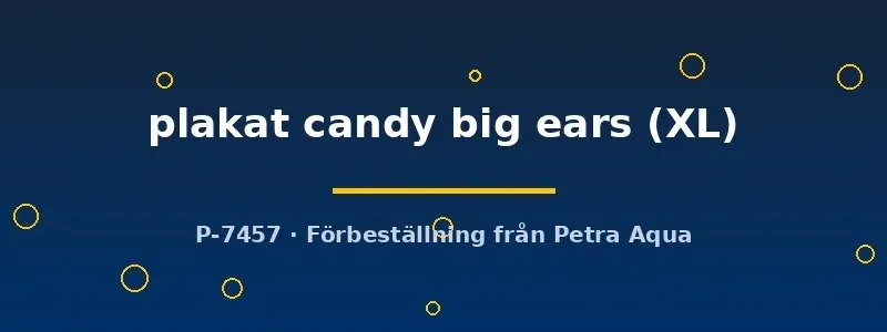 Näsets Ciklidhobby Betta plakat candy big ears kampfisk XL