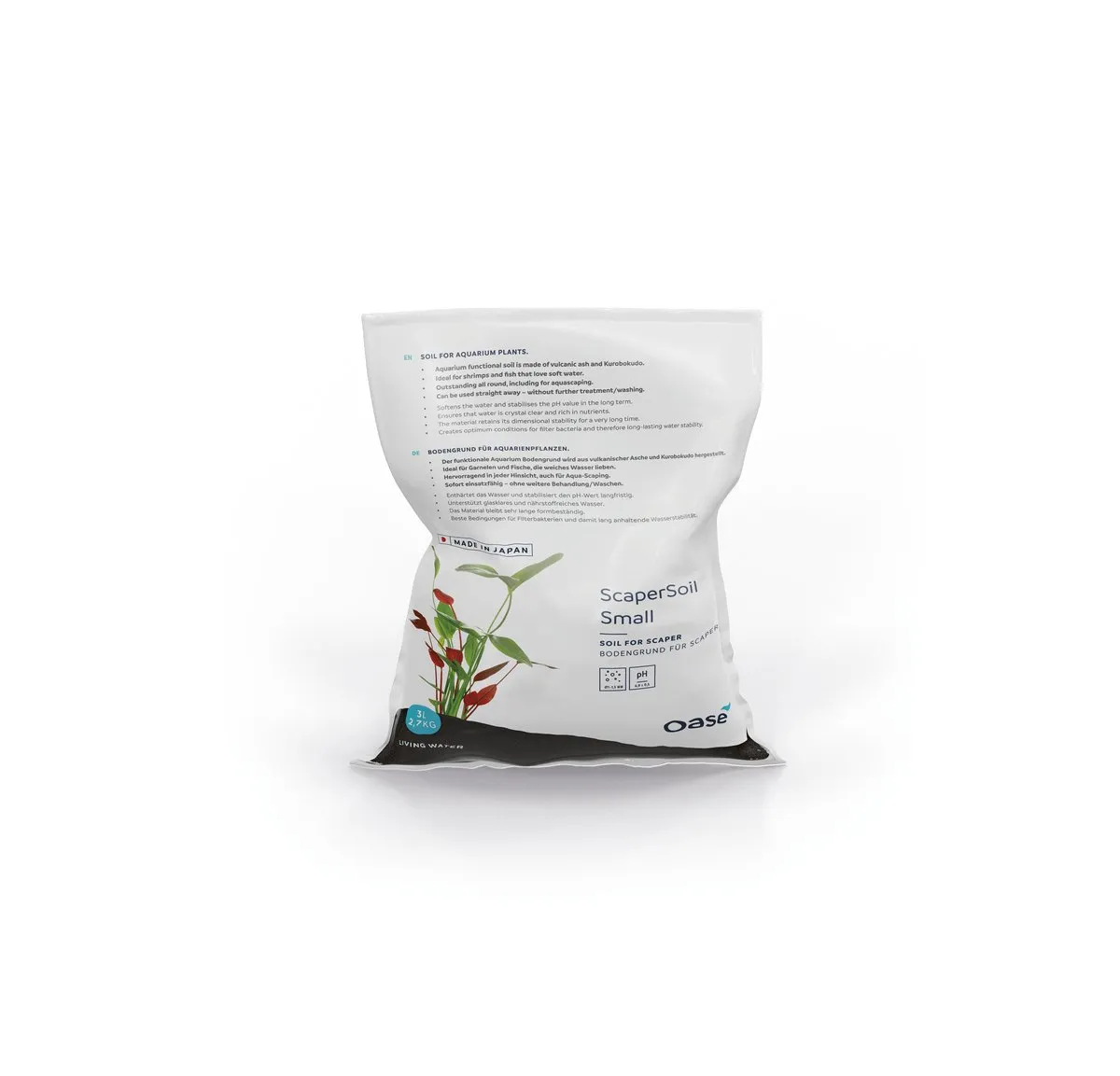 Oase ScaperLine Soil Small 3 l soil svart 1-1,5 mm
